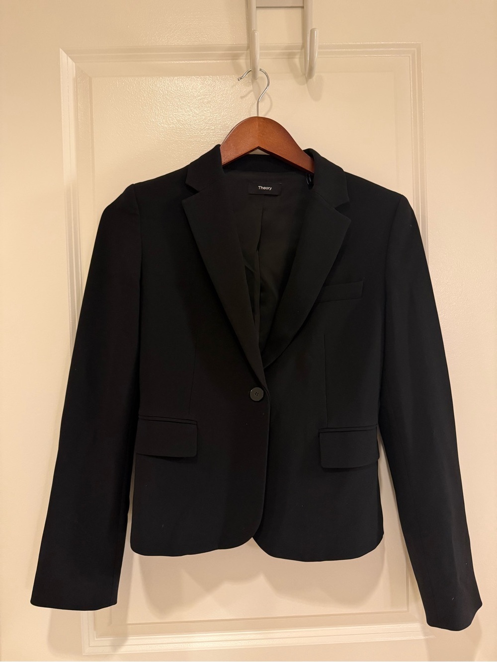 Theory Women's Black Single-Button Tailored Blazer